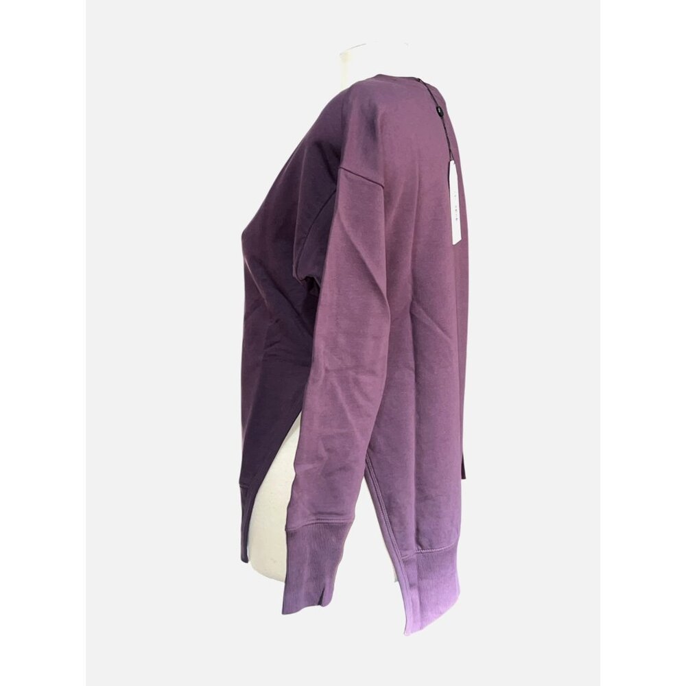 Universal Standard Split Hem Long Sleeve Crewneck Sweater Sz 4XS Purple (00-0 XS - Picture 7 of 11